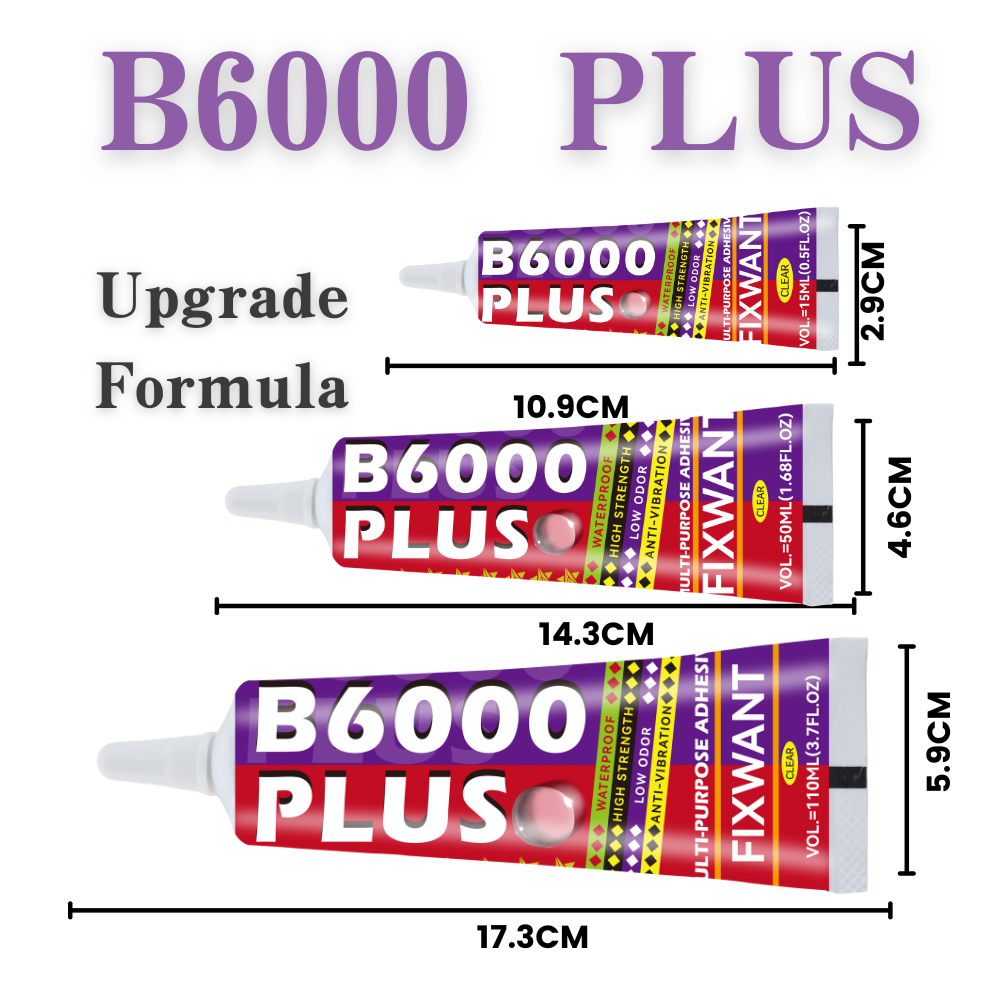 Contact Cement Glue - B6000 plus 15/50/110ml adesivo transparente para