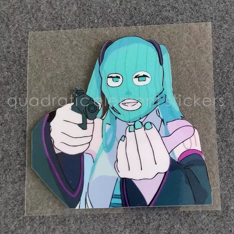 Cosplay Floating Prop - Adesivo de Moto Miku à Prova
