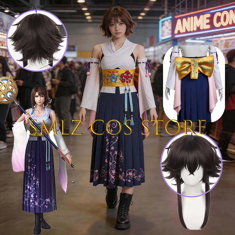 Prop Para Cosplay - Fantasia Cosplay Yuna FF10 X Smlz