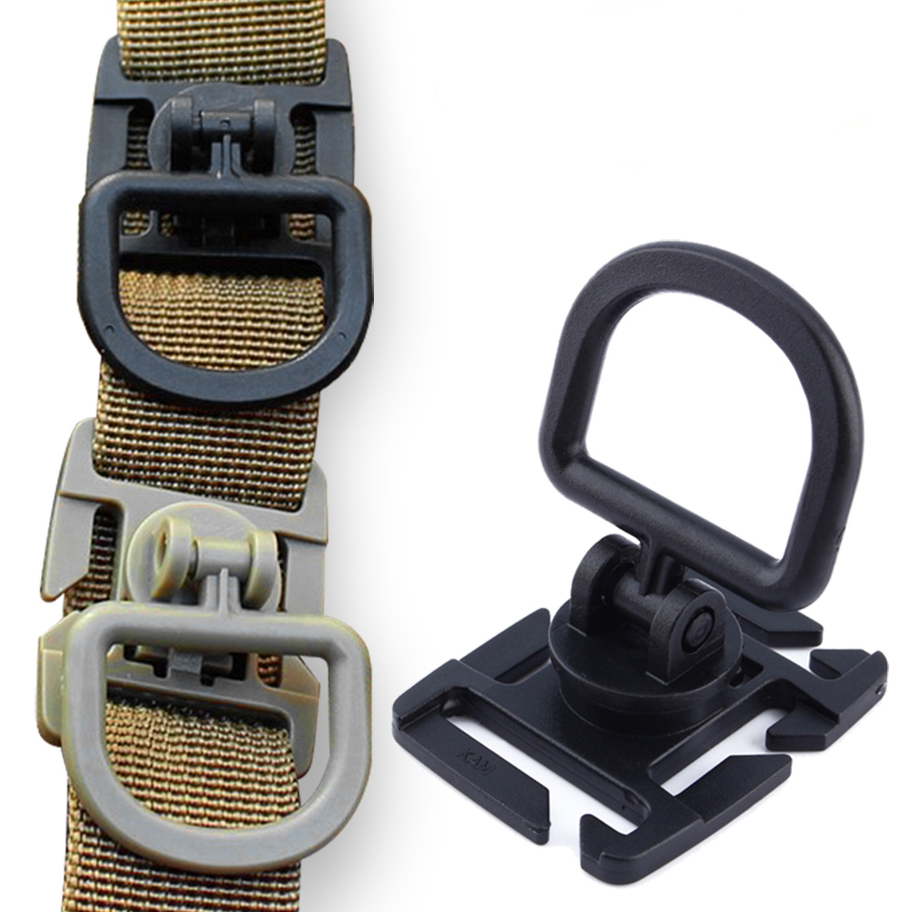 D Ring Strap - 4 pçs 360 rotação d-ring clipes