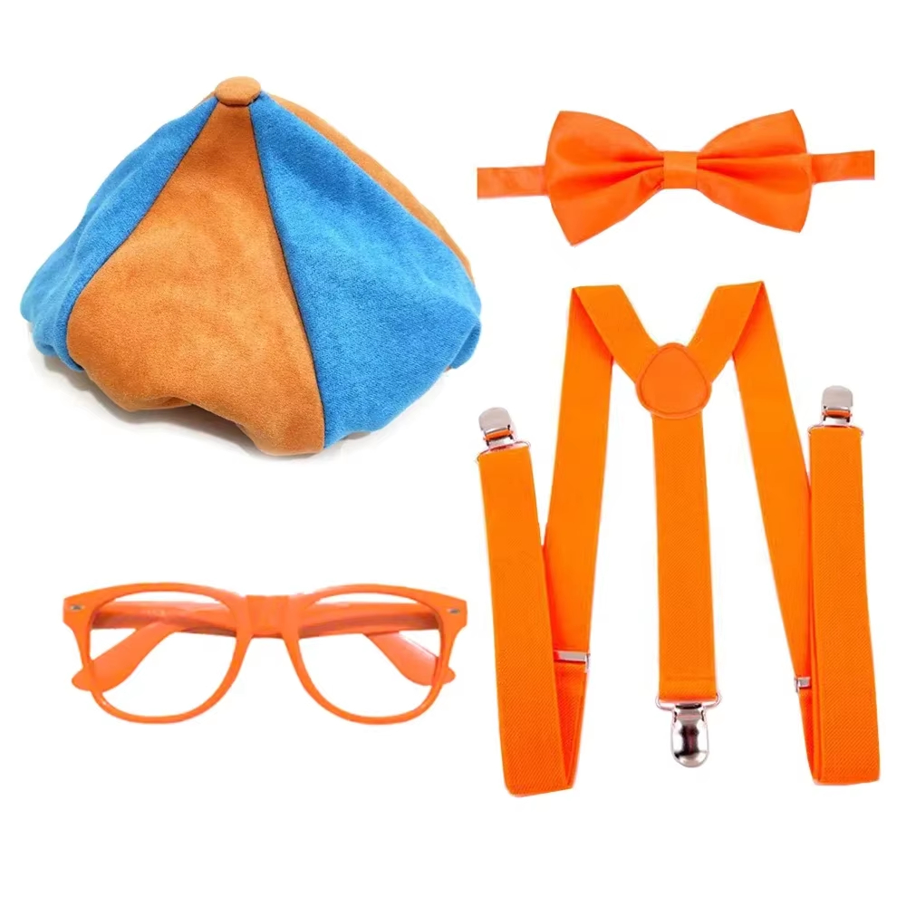 Cosplay Prop Bow - Engenheiro cosplay trajes laranja óculos gravata