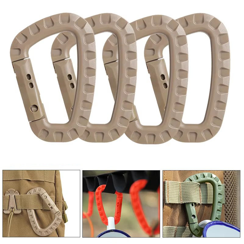 D Ring Strap - 1/3/5 pçs mosquetão de plástico snap