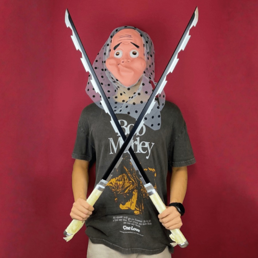 Cosplay Prop Dagger - 40 polegada demon slayer inosuke katana