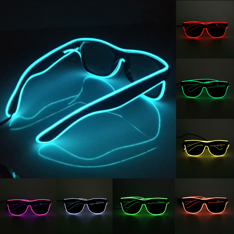 Led El Wire - Piscando EL Wire LED Glasses, Luminous
