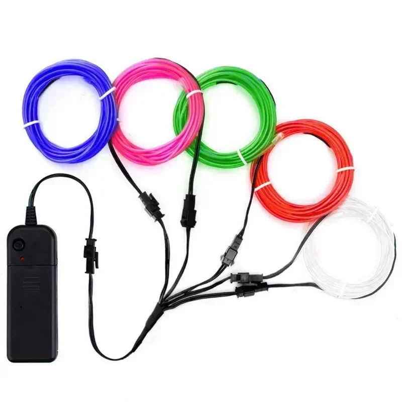 Led El Wire - 1m/3m/5m flexível luz de néon bola