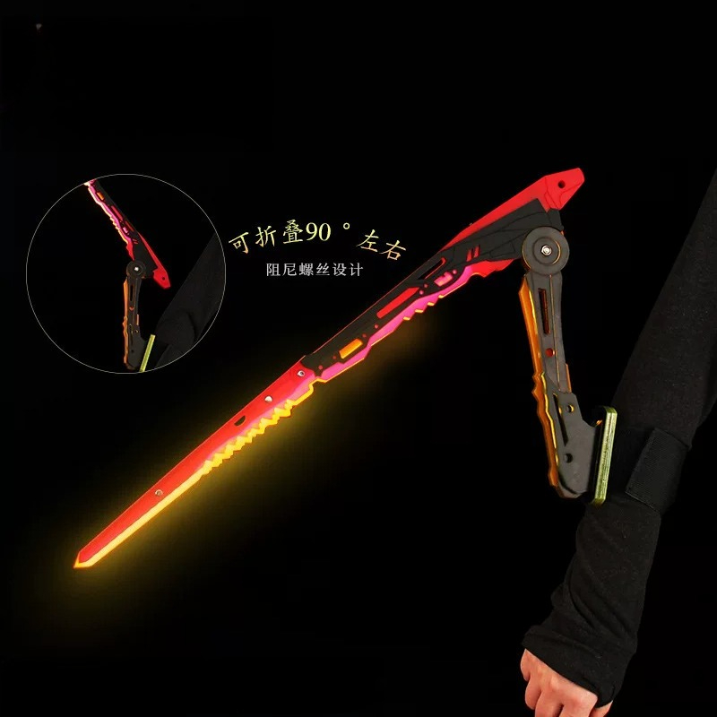 Katana de Anime Cyberpunk, Lâm - Cosplay Prop Knife avaliação e preço