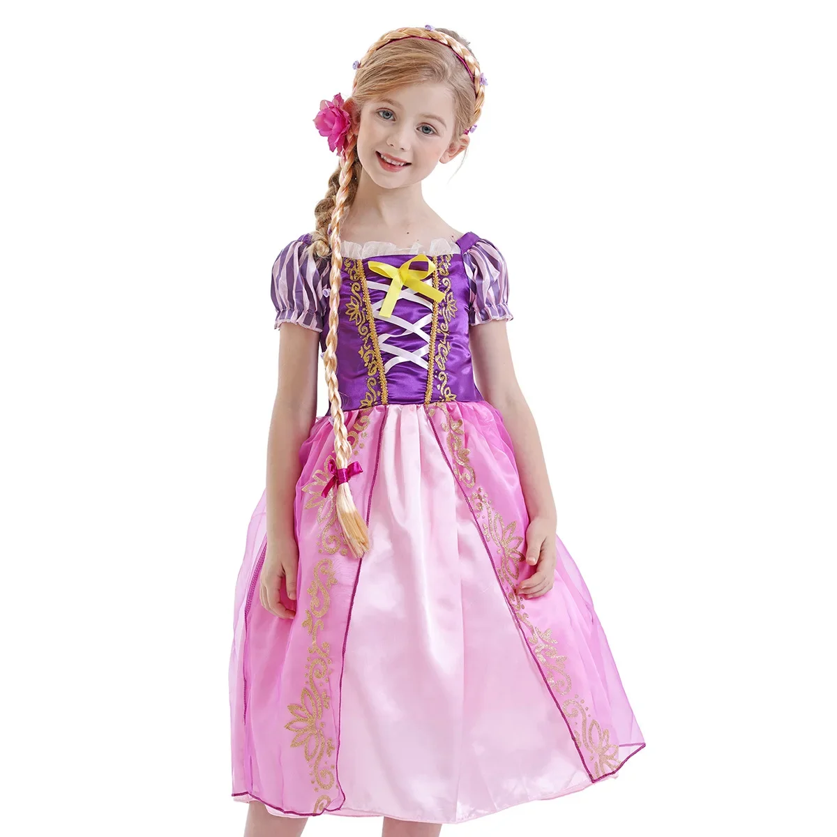 Vestido de Princesa Rapunzel p - Cosplay Prop Bow avaliação e preço