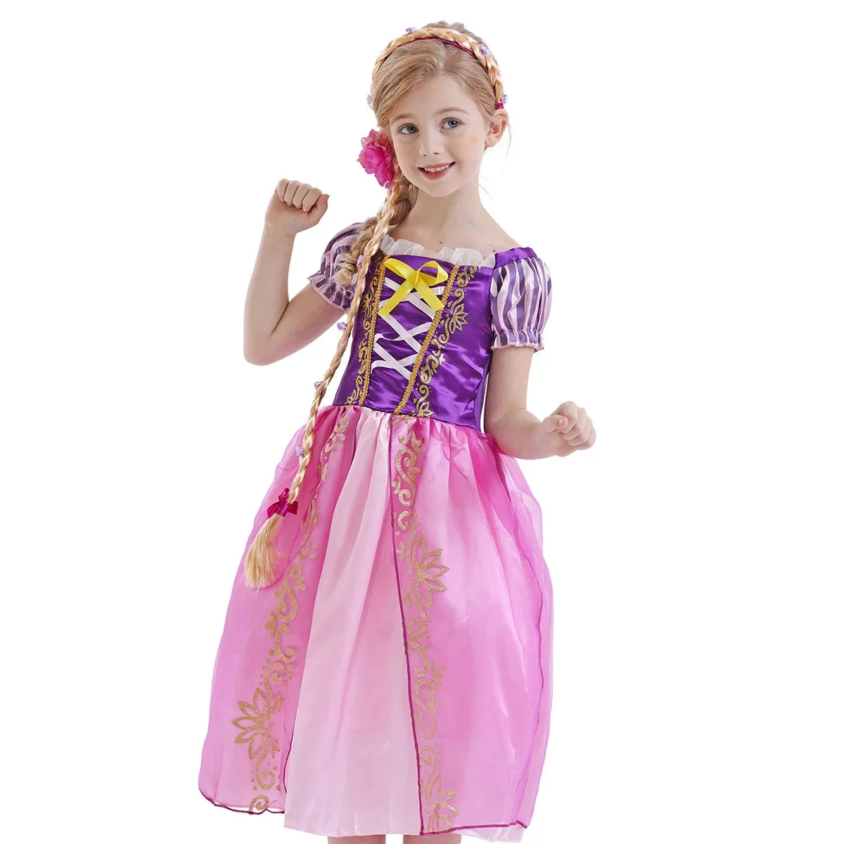 Vestido de Princesa Rapunzel p - Cosplay Prop Bow avaliação e preço