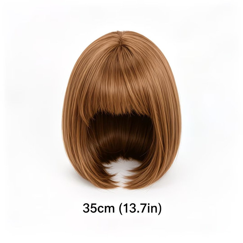 Peruca curta estilo bob com fr - Wig Fiber Net avaliação e preço