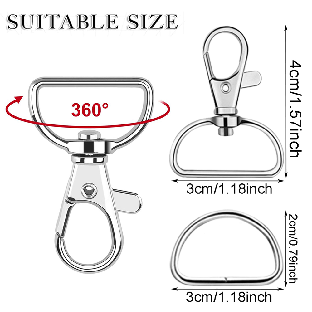 Conjunto de 8/15/30 ganchos de - D Ring Strap avaliação e preço