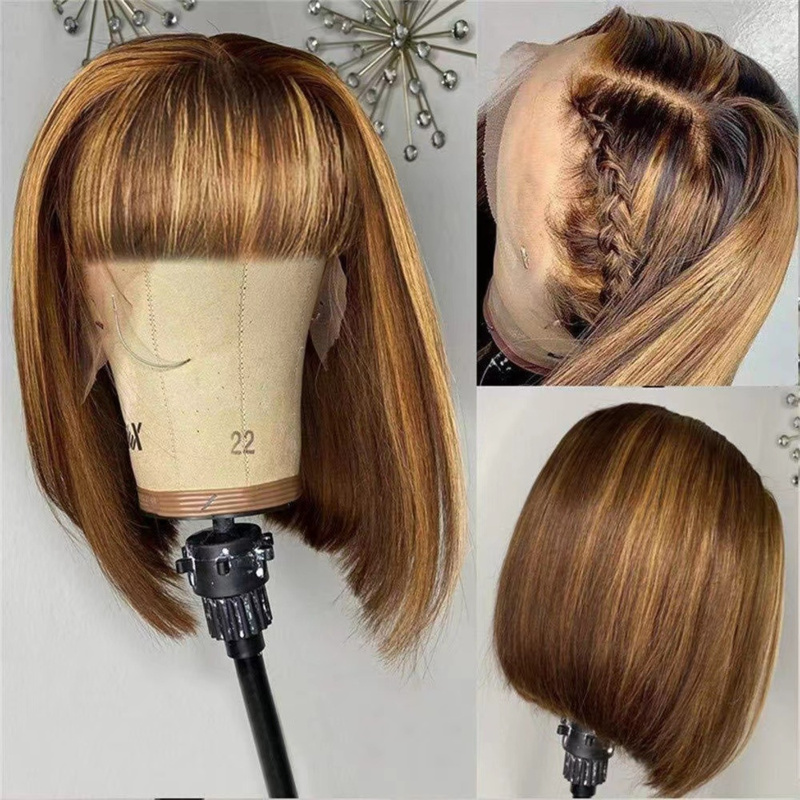 Peruca feminina curta com fran - Wig Fiber Net avaliação e preço