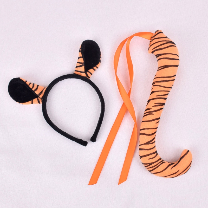 Tigre conjunto traje orelhas d - Cosplay Prop Kit avaliação e preço