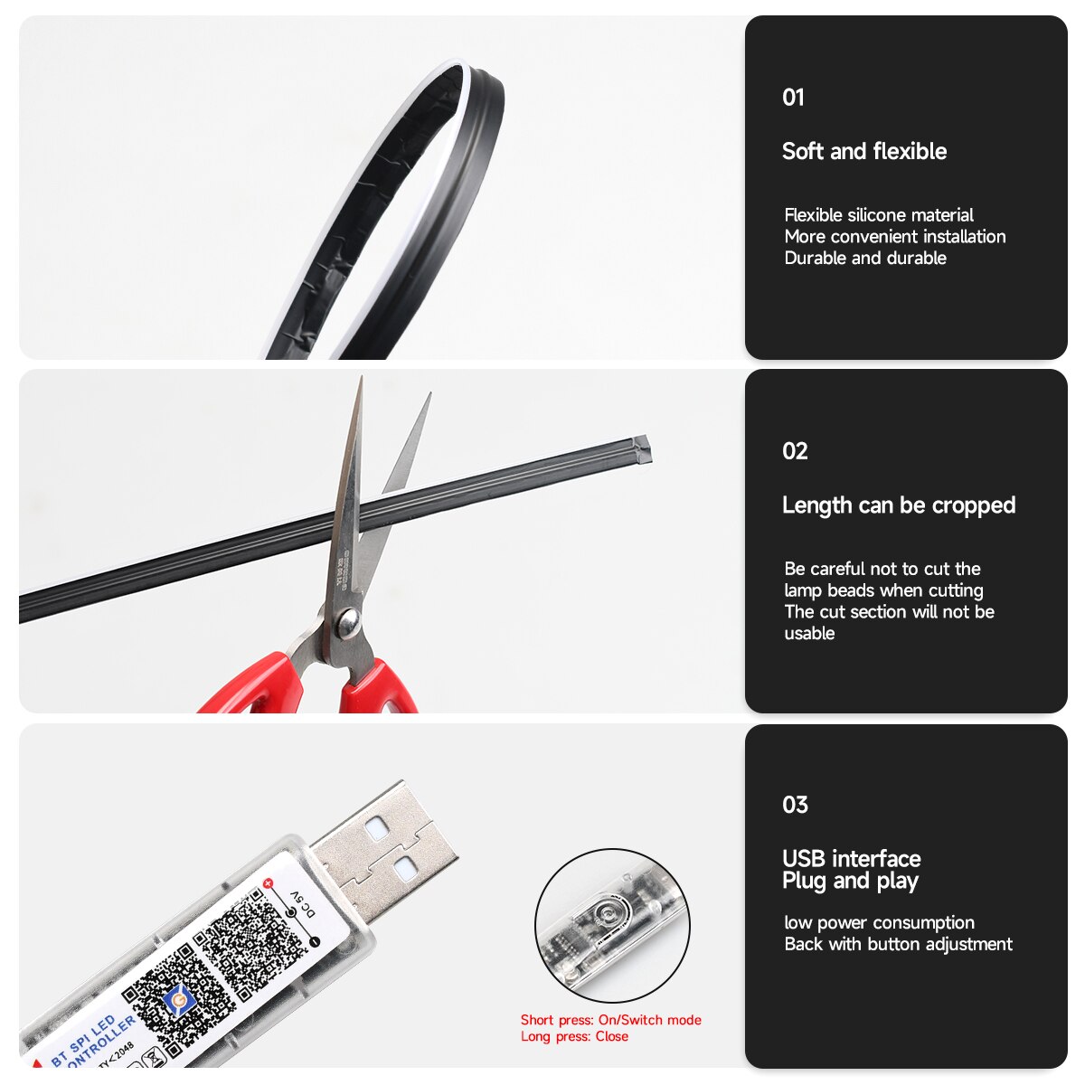 Carro led luz ambiente usb 64  - Led El Wire avaliação e preço
