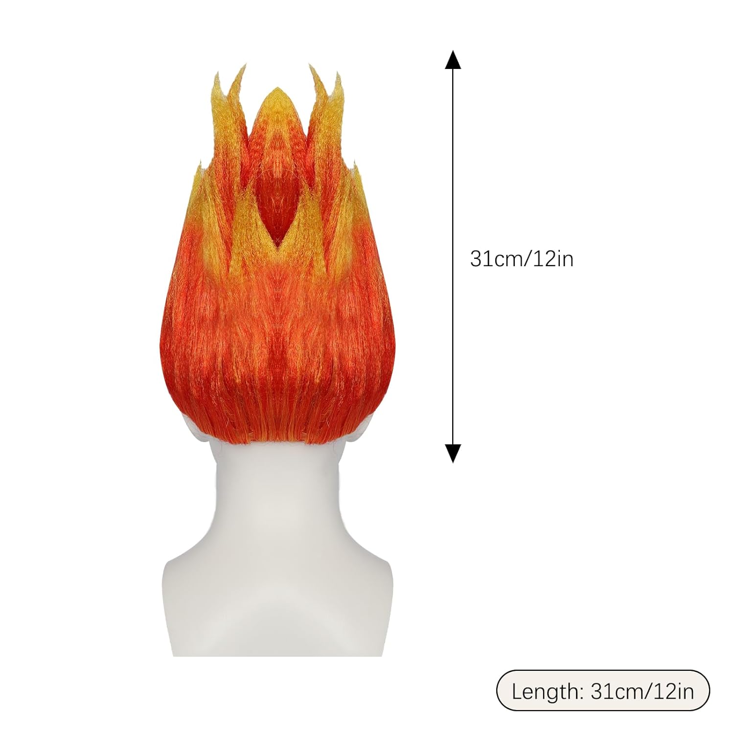 Peruca de Fantasia com Efeito  - Cosplay Flame Prop avaliação e preço