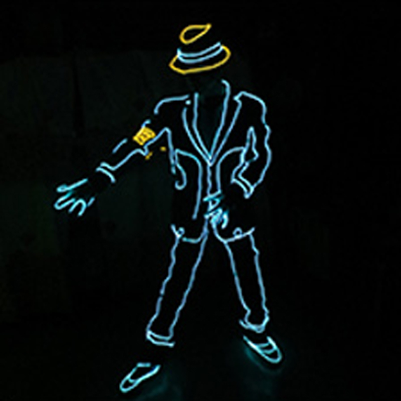 El fio brilhante trajes de dan - Led El Wire avaliação e preço