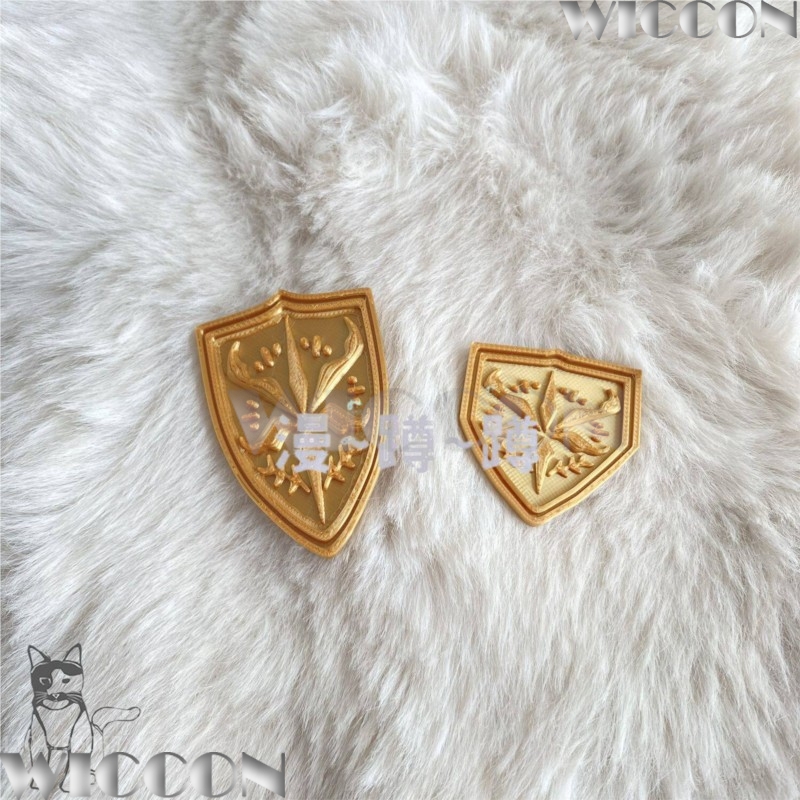 Emblema escolar dourado tsukin - Cosplay Prop 3D Print Settings avaliação e preço