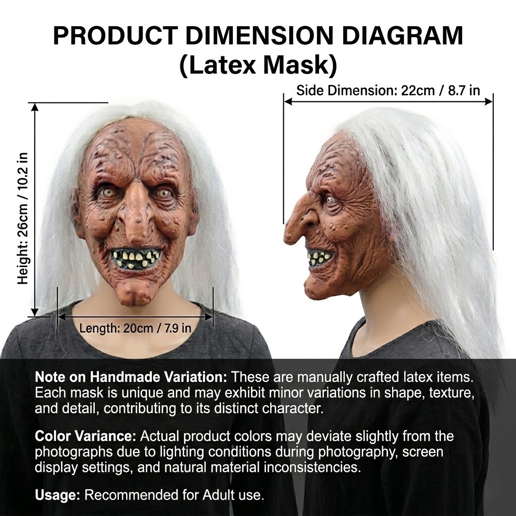 Máscara de Látex Criativa de B - Cosplay Prop Designer avaliação e preço