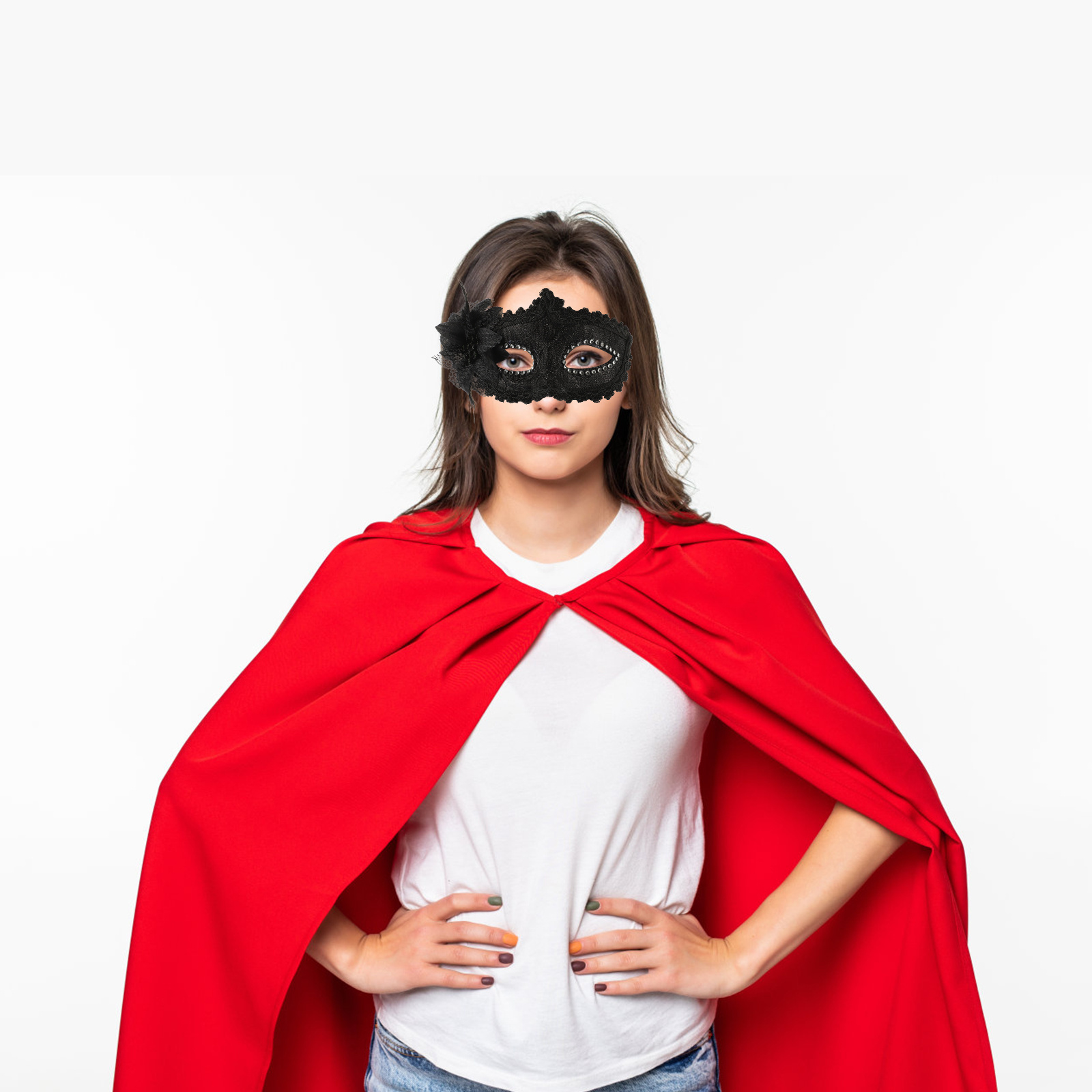Princesa máscara de renda meia - Cosplay Prop Designer avaliação e preço