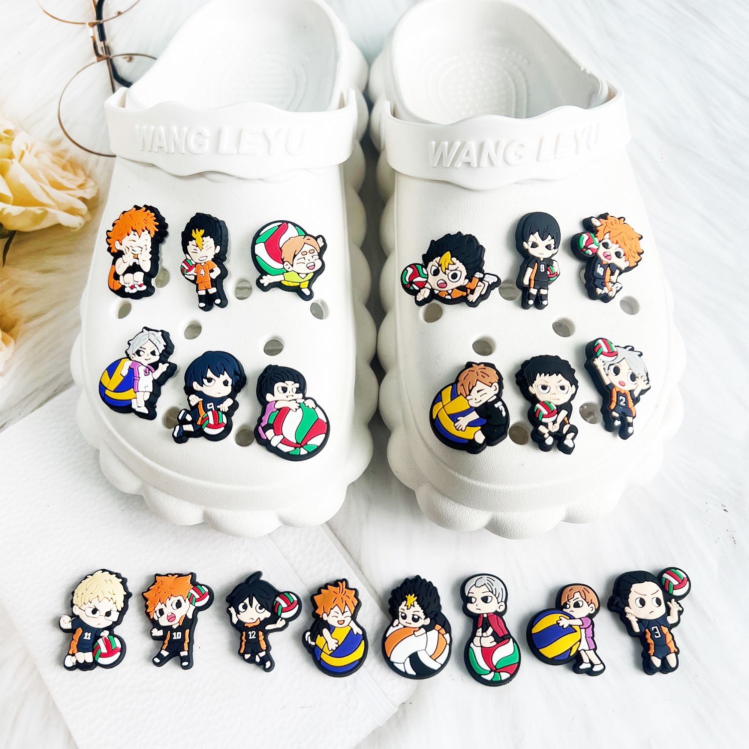 Haikyu!! Chinelos decorativos, - Detachable Cosplay Prop avaliação e preço