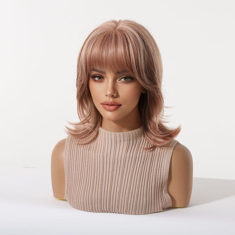 Peruca feminina com franja, ca - Wig Fiber Net avaliação e preço