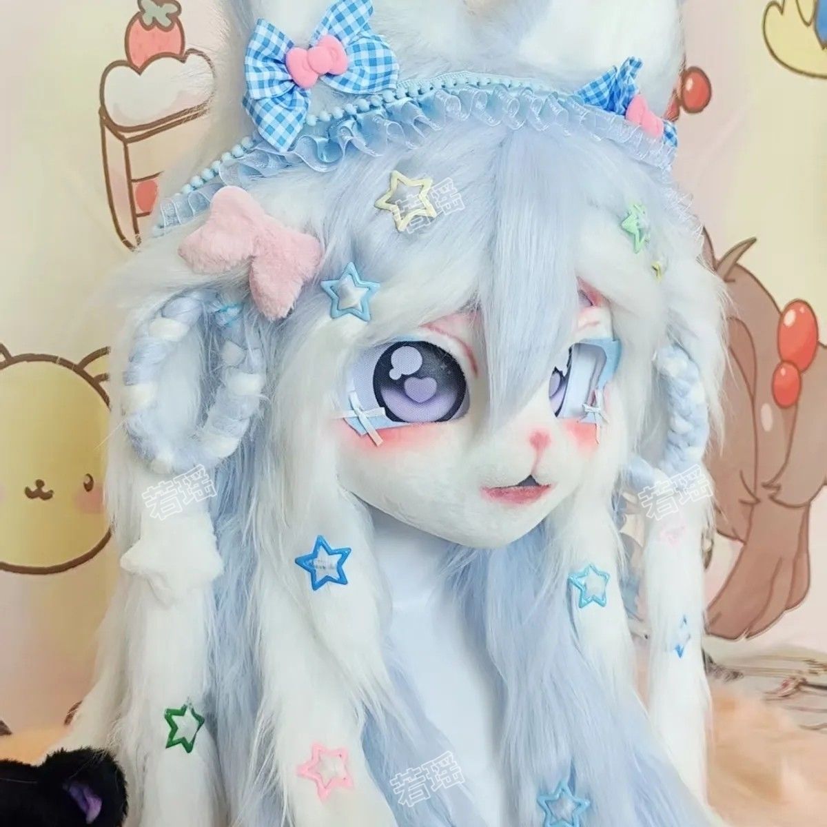 Máscara de Fursuit de Gato Kem - Cosplay Prop Designer avaliação e preço