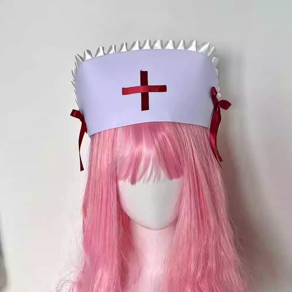 Cosplay enfermeira boné chapéu - Cosplay Prop Bow avaliação e preço