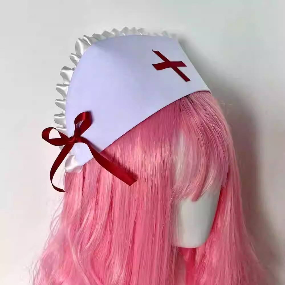 Cosplay enfermeira boné chapéu - Cosplay Prop Bow avaliação e preço