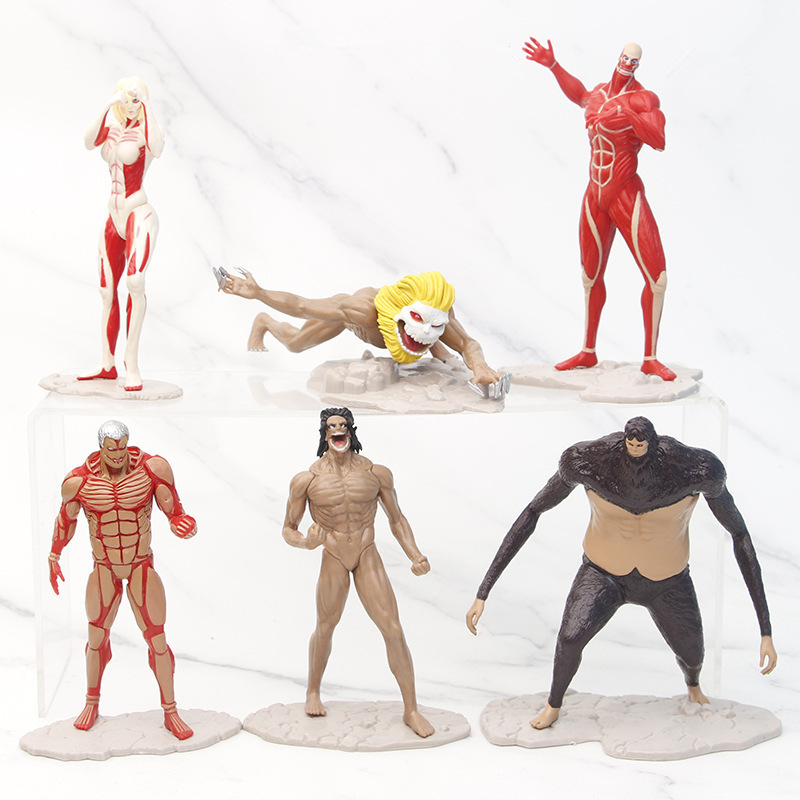8 pçs ataque em titã anime fig - Kotobukiya Artfx avaliação e preço