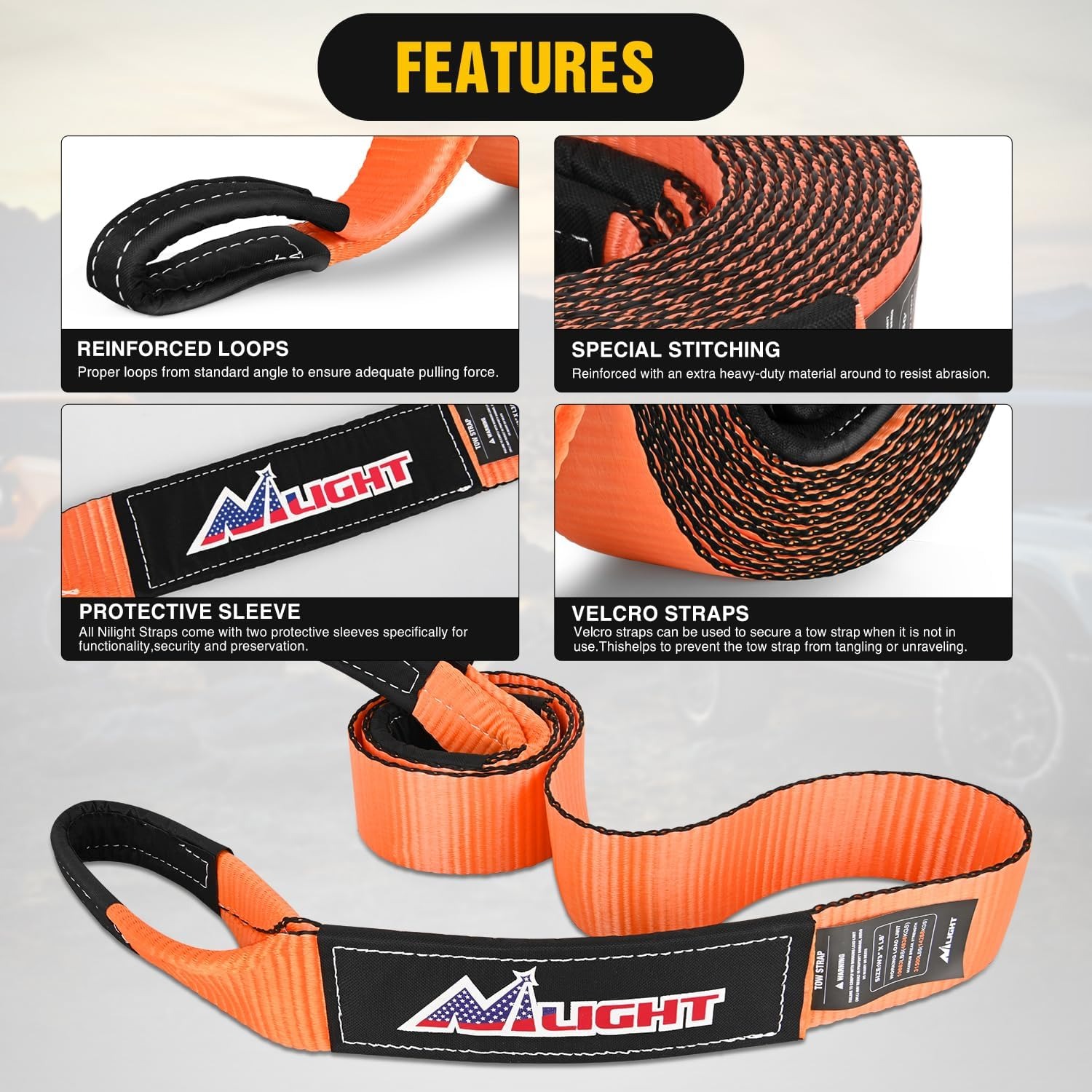 Kit de Recuperação Offroad Nil - D Ring Strap avaliação e preço