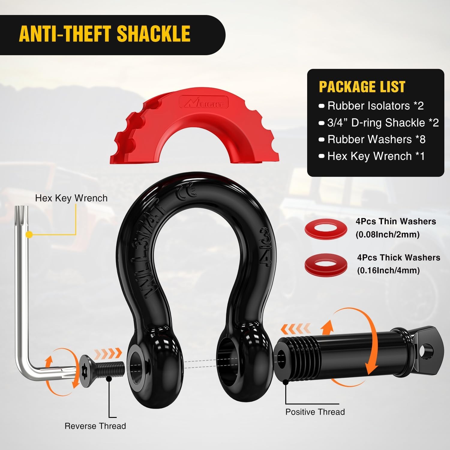 Kit de Recuperação Offroad Nil - D Ring Strap avaliação e preço