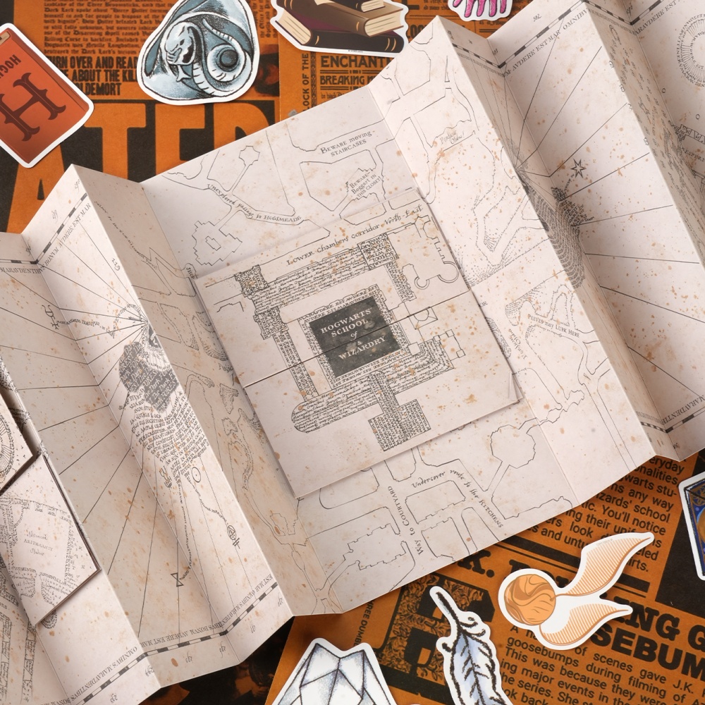 1PC Mapa da Escola de Magia do - Prop Para Cosplay avaliação e preço